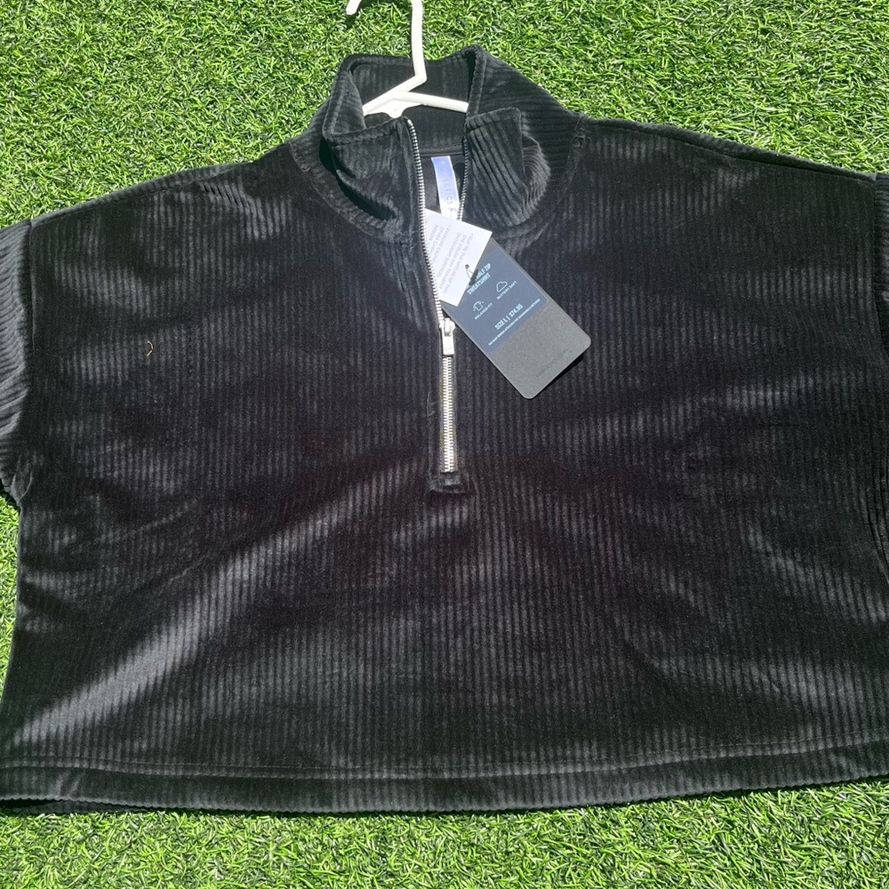 Fabletics Black Half-Zip Sweater